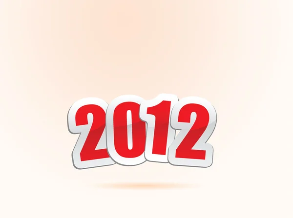 2012 new jaar groeten in vector — Stockvector