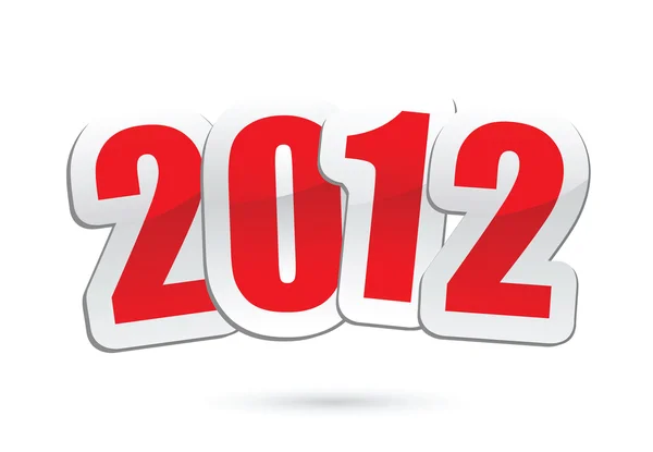 2012 új év köszöntjük vektoros — Stock Vector
