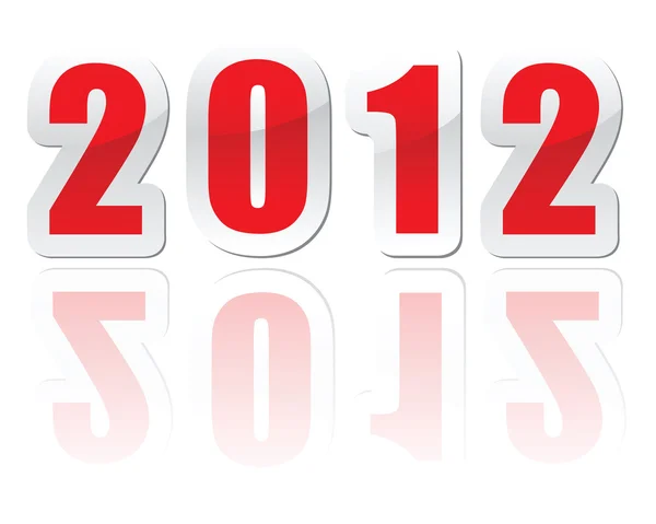 Życzenia nowy rok 2012 w wektor — Wektor stockowy