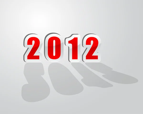 Novoroční přání 2012 ve vektoru — Stockový vektor