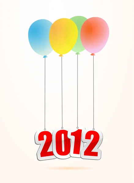 在向量中的 2012年新年问候 — 图库矢量图片