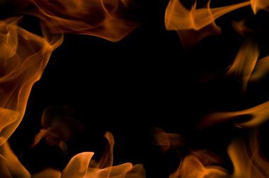 Background with fire frames clipart