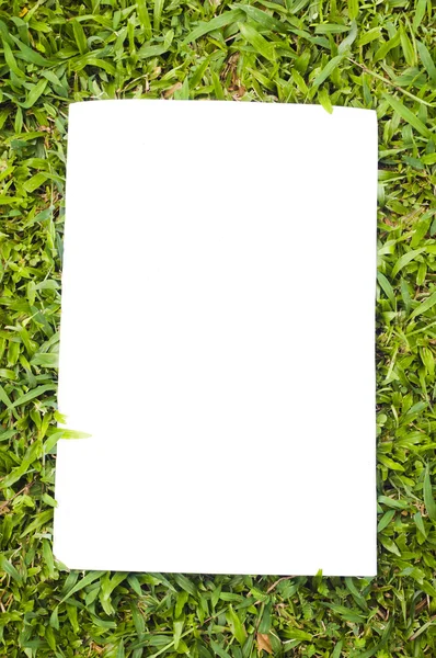 Boş beyaz el ilanı — Stok fotoğraf