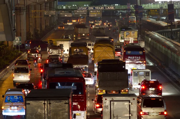 stock image Traffic jam at manila