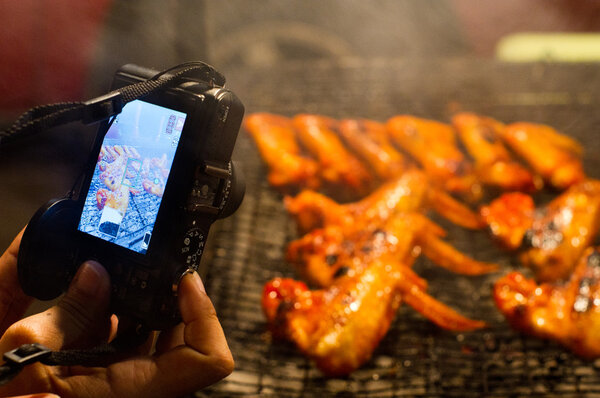 Barbecue chicken wings