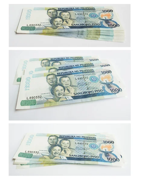 stock image Philippines peso collage