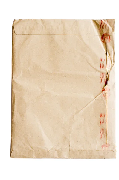 Смятый конверт — стоковое фото