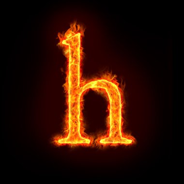 Yangın alfabe, küçük harf h