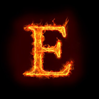 Fire alphabets, E