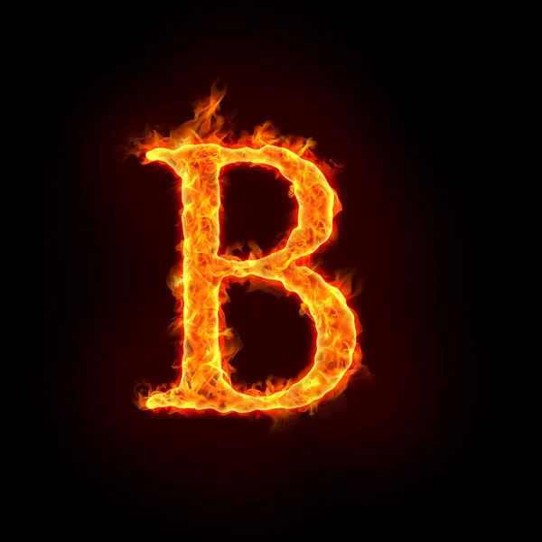 알파벳, 화재 b — 스톡 사진