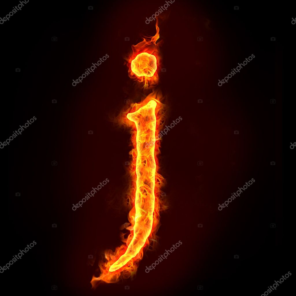 Fire alphabets, small letter j Stock Photo by ©mtkang 8581209