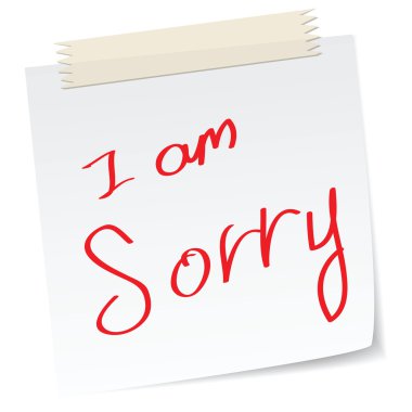 I am sorry clipart