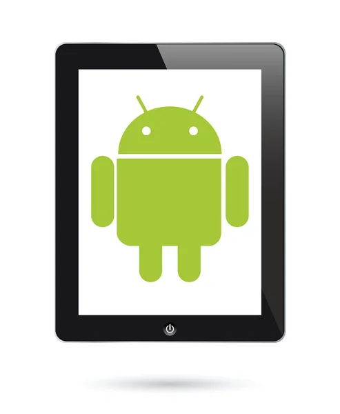 Système d'exploitation android pour tablettes numériques — Image vectorielle