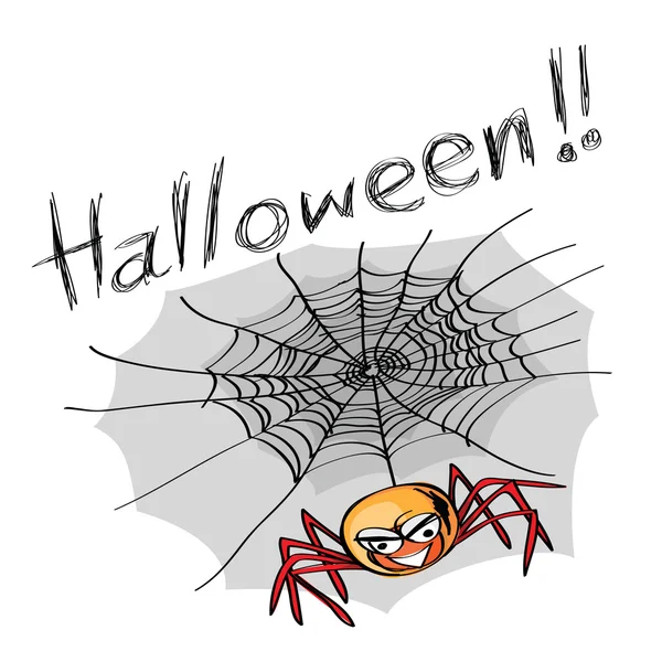 Aranha de Halloween — Vetor de Stock