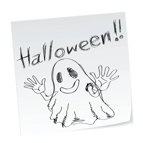 Fantasma de Halloween — Archivo Imágenes Vectoriales