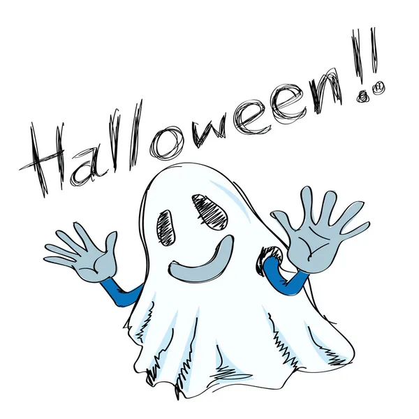 Fantasma de Halloween — Archivo Imágenes Vectoriales