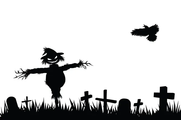 Silhouette Halloween — Image vectorielle