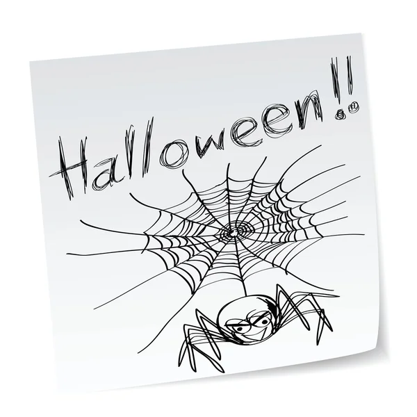 Araignée Halloween — Image vectorielle