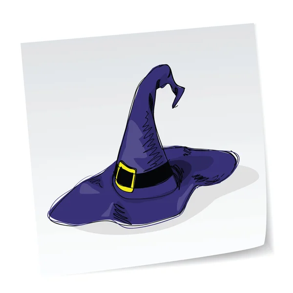 女巫的帽子插图 — 图库矢量图片