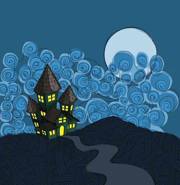 Дом с привидениями — стоковый вектор