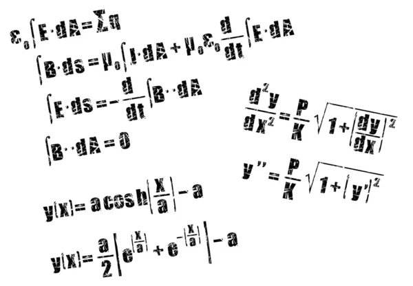 Mathematik, Berechnungsgleichung — Stockvektor