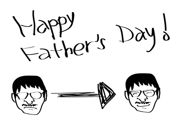 Κάρτα χαιρετισμούς ημέρα του πατέρα — Διανυσματικό Αρχείο