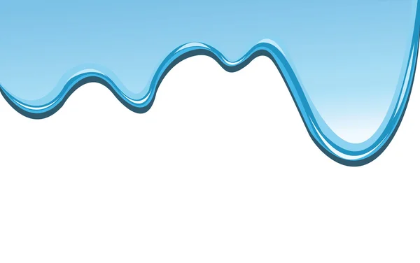 ペイントの背景を滴下ブルー — ストックベクタ