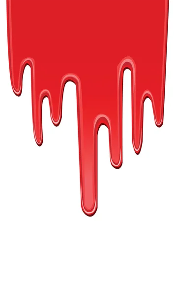 빨간 물방울 페인트 — 스톡 벡터