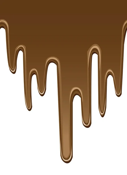 Nahtlos geschmolzene Schokolade Hintergründe — Stockvektor