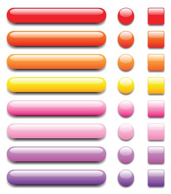 web buttons - set2 clipart