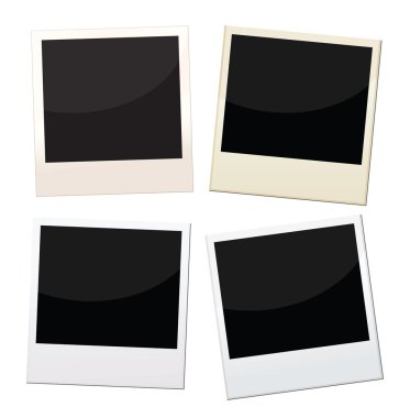 polaroid frames clipart