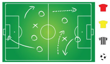 soccer game play clipart