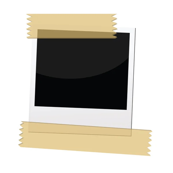 Cadre photo polaroid — Image vectorielle