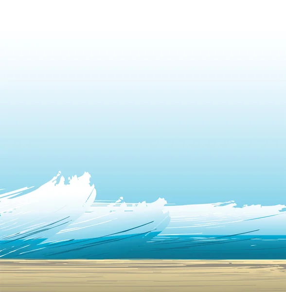 Spiritueller Hintergrund mit Wellen — Stockvektor