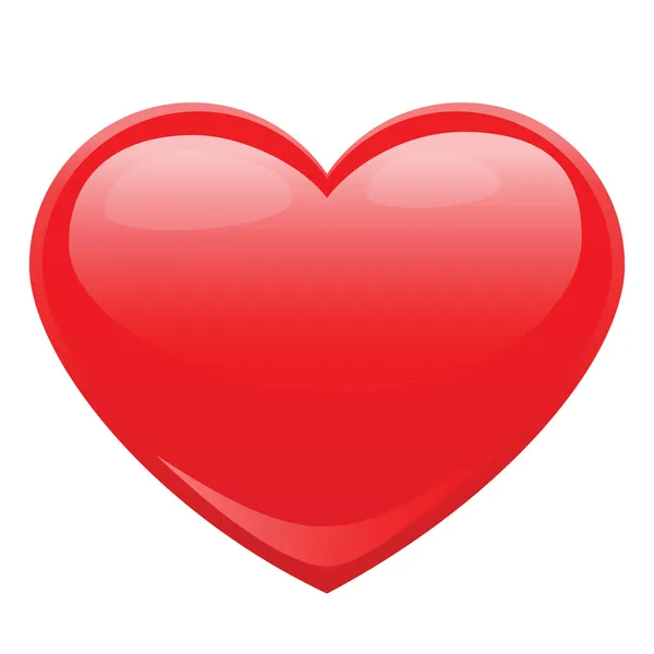 Herzform für Liebessymbole — Stockvektor