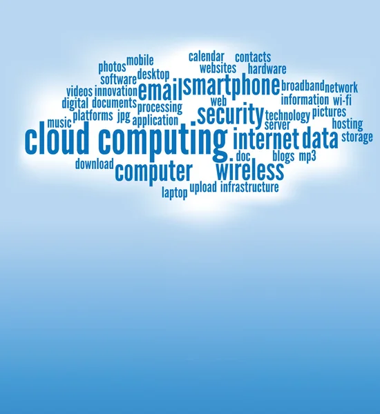 stock vector cloud computing