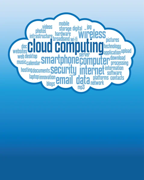 stock vector cloud computing