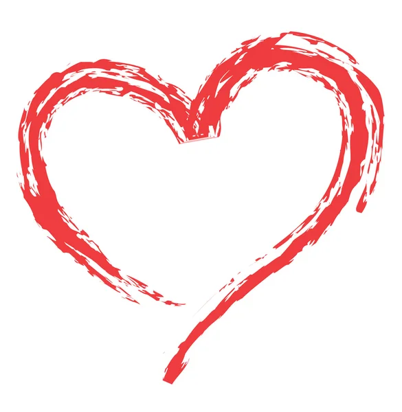 Forme de coeur pour les symboles d'amour — Image vectorielle