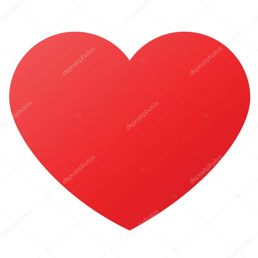 Heart shape for love symbols — Stock Vector © mtkang #8606718