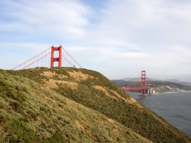 Marin burunda ve golden gate Köprüsü