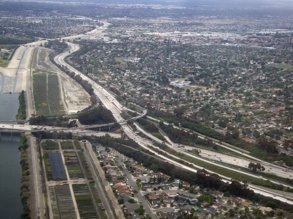 Highway interchange in LA — Stock Photo, Image