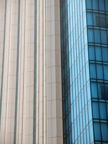 Close-up of Blue Modern Hotel — Stock Photo, Image