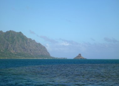 Mokoliʻi veya Chinamens şapka ada kıyısından Oahu, Hawaii