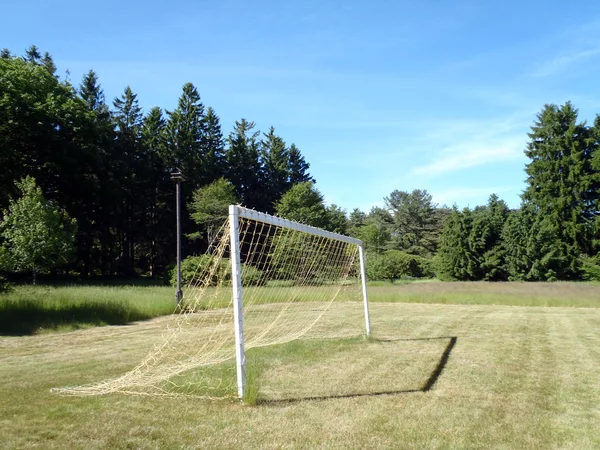Γκολ ποδόσφαιρο με δίχτυ — Φωτογραφία Αρχείου