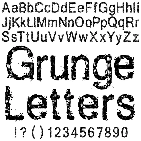 Grunge-Lettern — Stockvektor