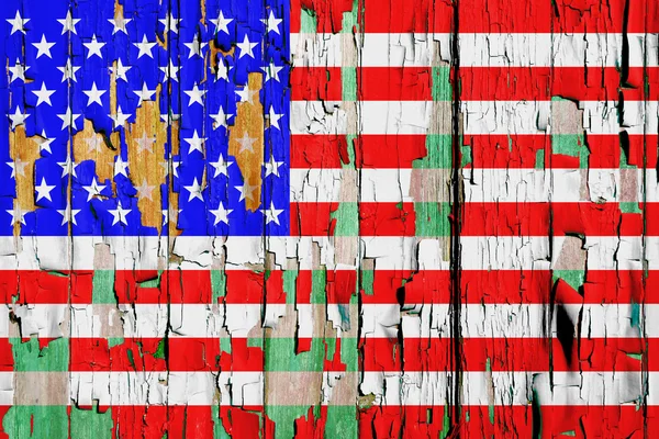 Grunge U S A Flag — Stock Photo, Image