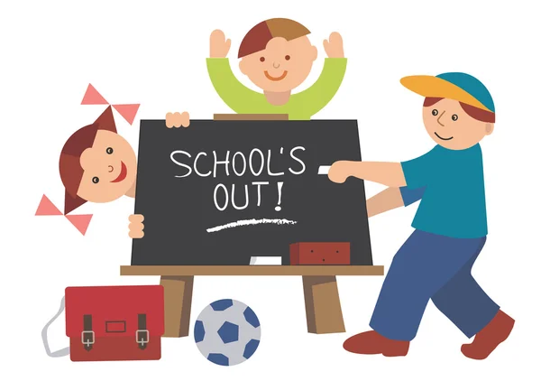School_is_out — Stock Vector