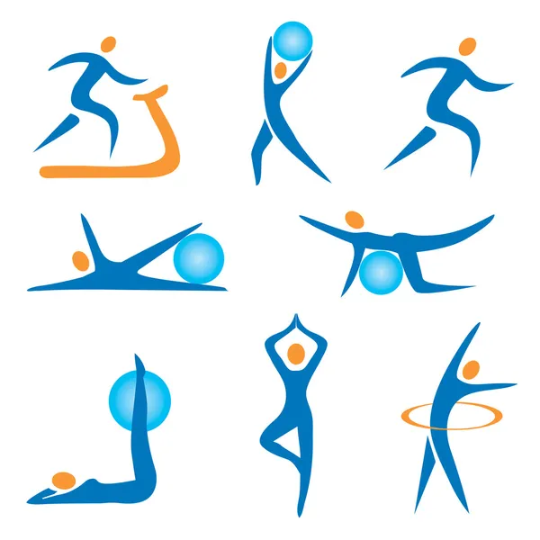 Icons_sport_fitness — Stock Vector