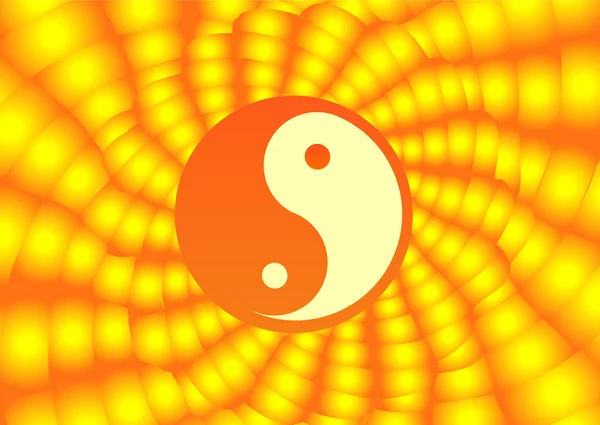 Yin & Yang symbool — Stockvector