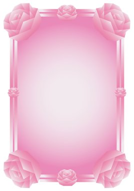 Flower_pink_rose_decorative_frame